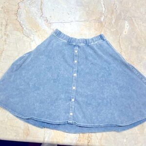 Abercrombie XS mini flare Jean skirt